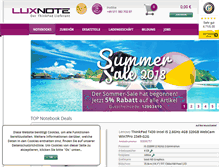 Tablet Screenshot of luxnote-hannover.de